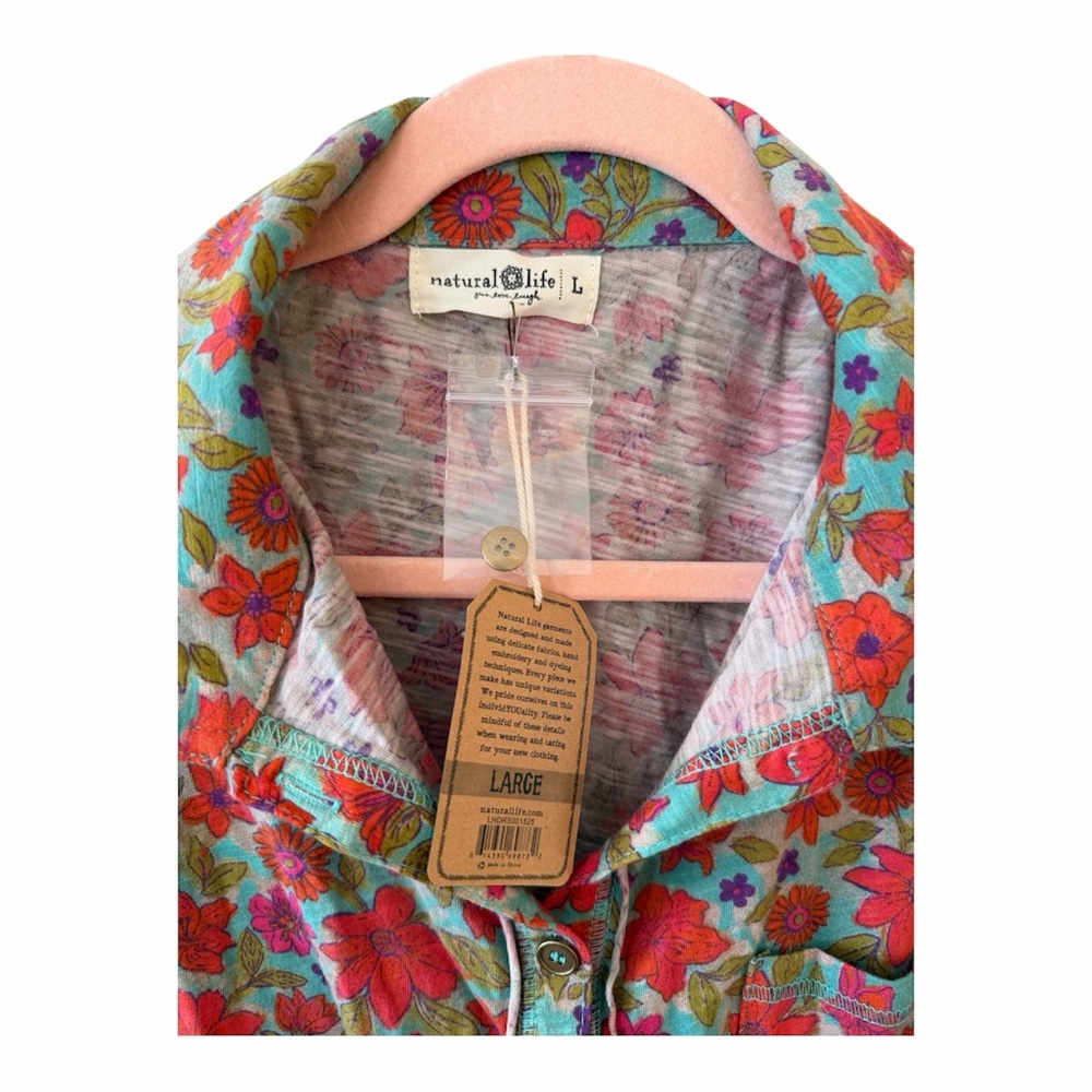 Natural Life Long Sleeve Floral Dress - Picture 2 of 5